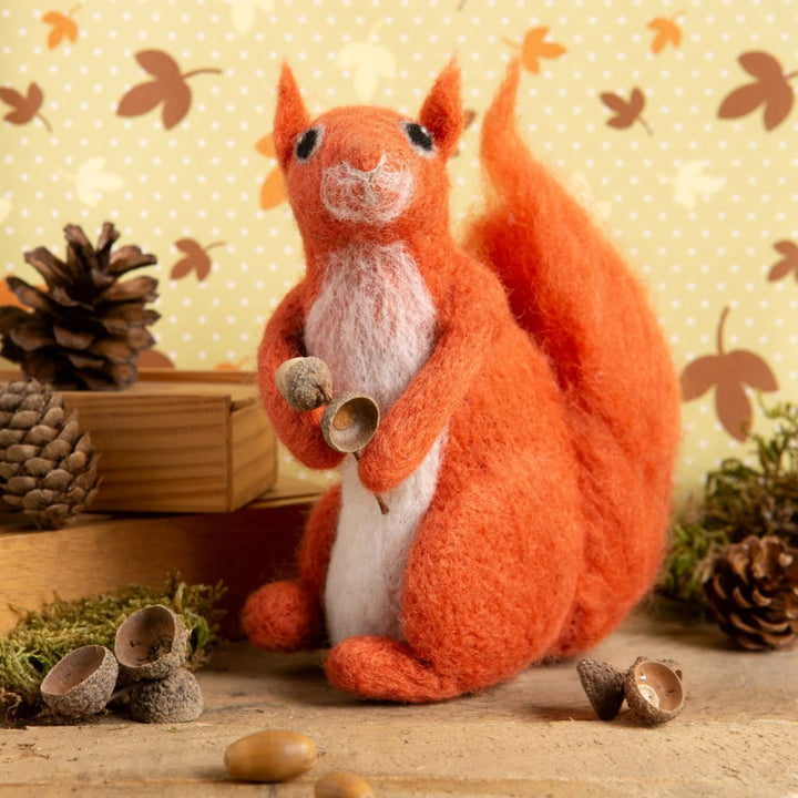 Squirrel Needle Felting Kit by Hawthorn Handmade.