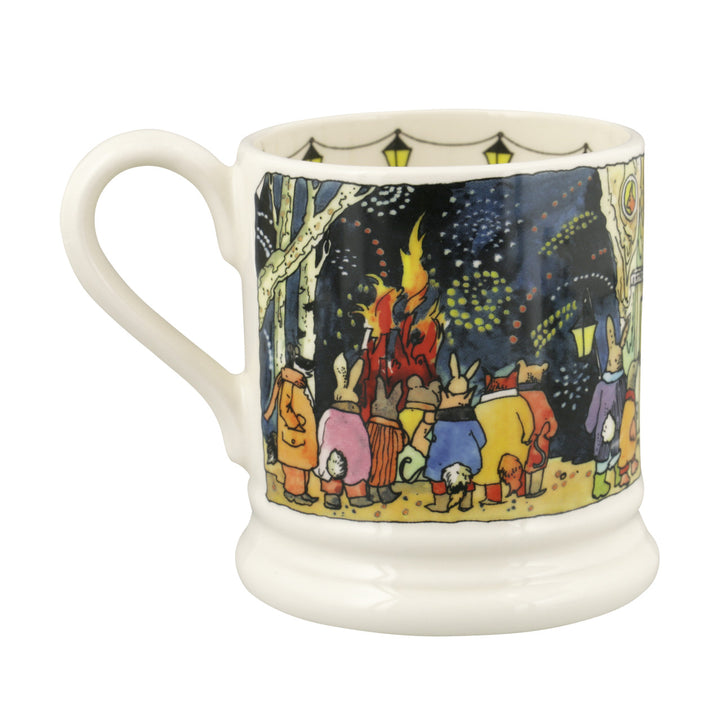 Emma Bridgewater Year In The Country Fireworks 1/2 pint mug. Hand made in England.