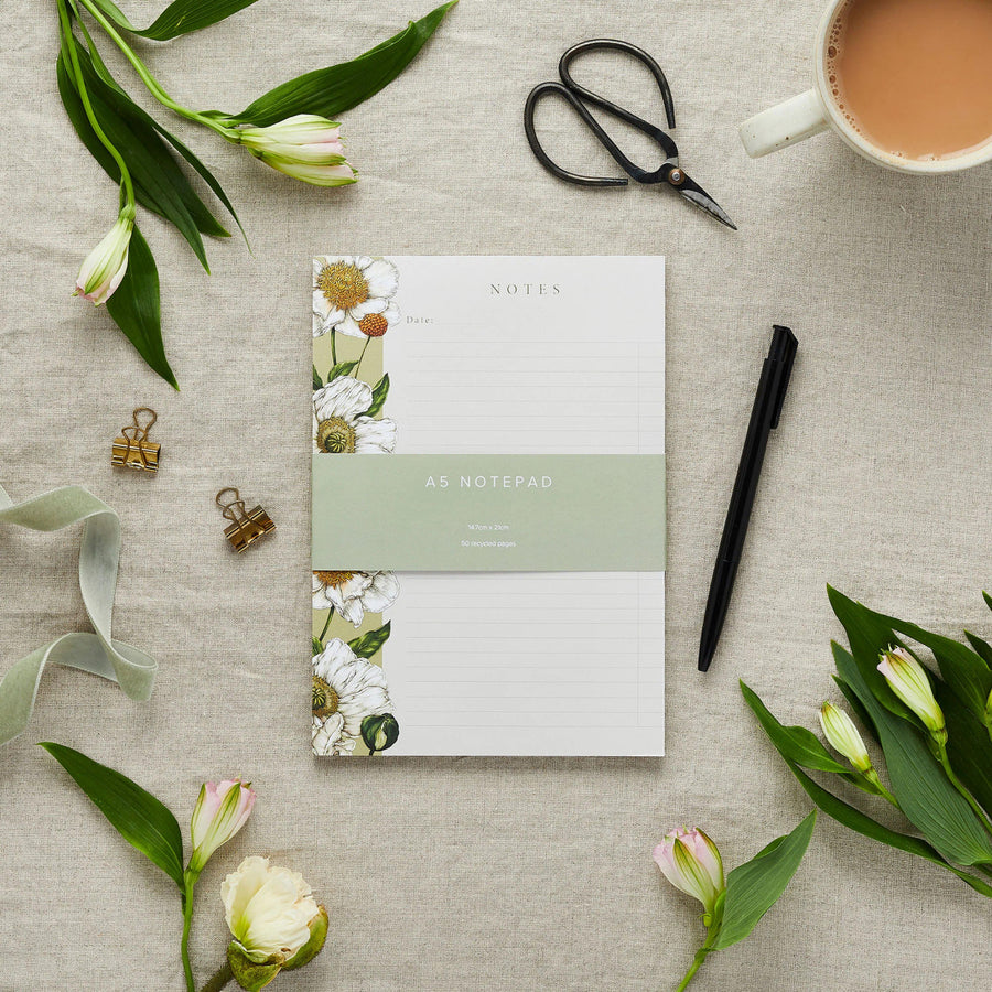 Spring Blossom - A5 Notepad by Catherine Lewis Design