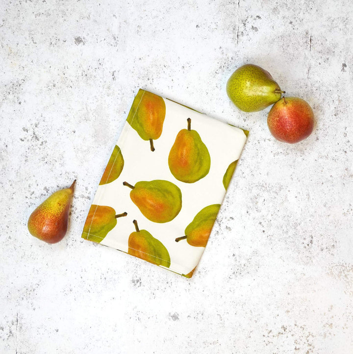 Pear Tea Towel by Corinne Alexander.