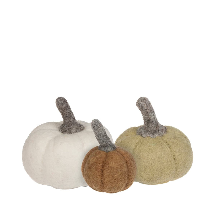 Sophie Allport Pumpkin Felt Table Decorations - Set of 3