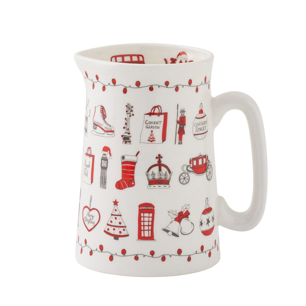 Bone china London Christmas half pint jug from Victoria Eggs.