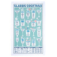Classic Cocktail Tea Towel by Stuart Gardiner.