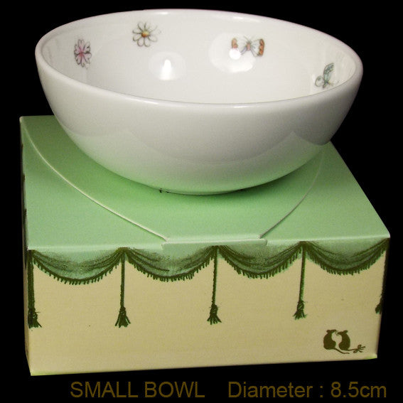 Bunny Meadow bone china bowl by artist Anita Jeram.