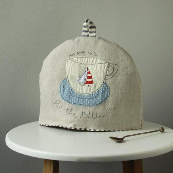 Boaty Cup Tea Cosy by Poppy Treffry.