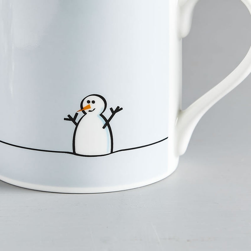 Snowman Bone China Mug by Jin Designs.