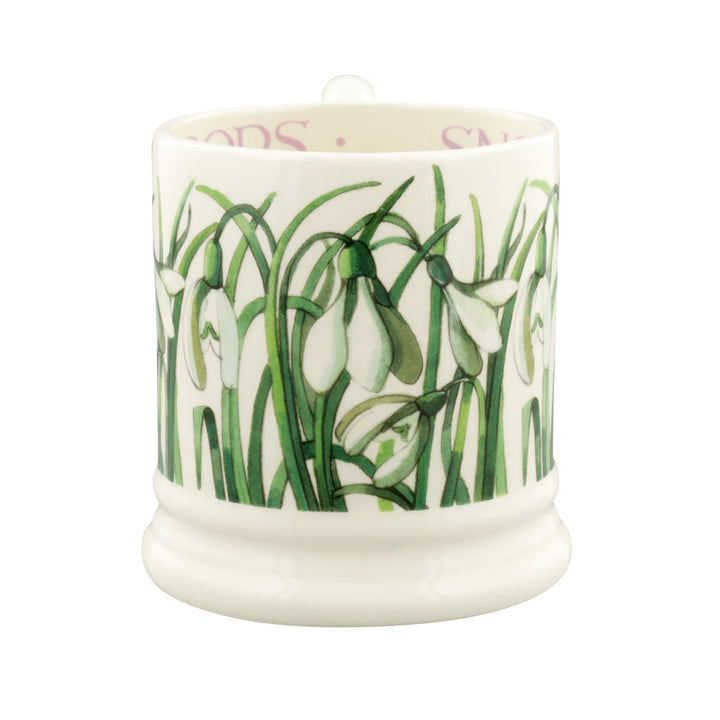 Emma Bridgewater Snowdrop hand made 1/2 pint Mug.