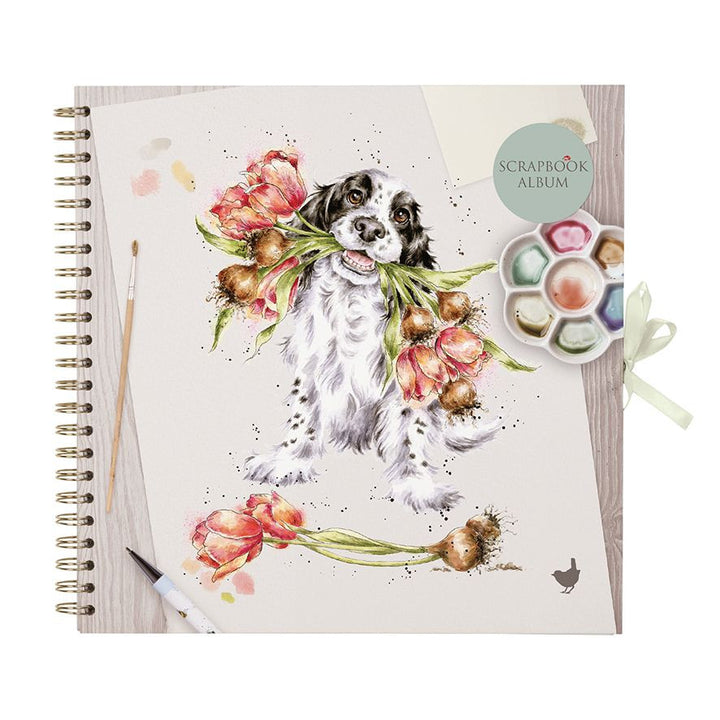 'Blooming with Love' Spaniel Scrapbook Album by Wrendale Designs
