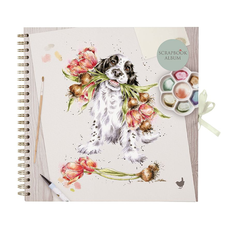 'Blooming with Love' Spaniel Scrapbook Album by Wrendale Designs