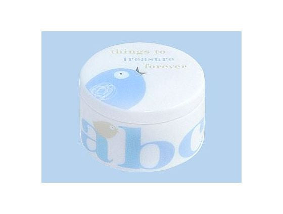 Bone china keepsake box with lid from Repeat Repeat.