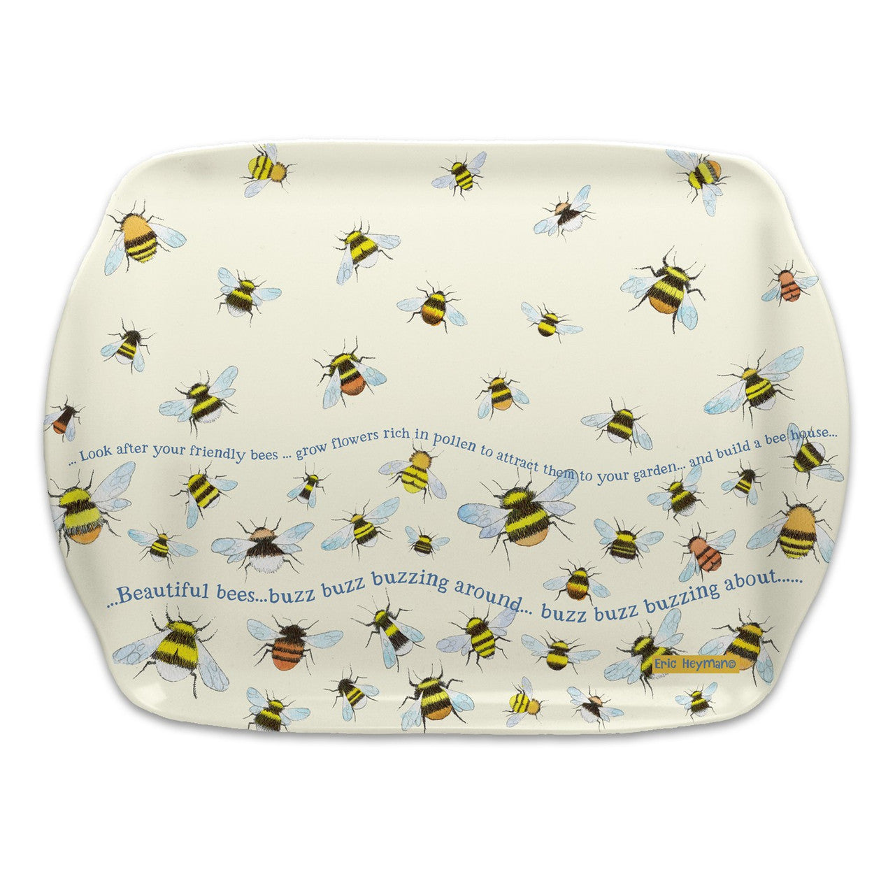 Bees Melamine Medium Tray