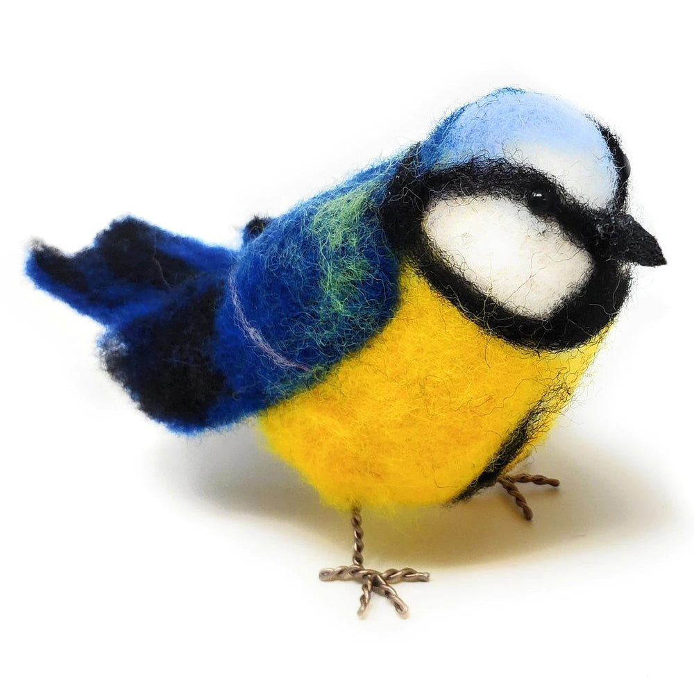 British Birds - Blue Tit Needle Felting Kit from The Crafty Kit Co. Made in Scotland