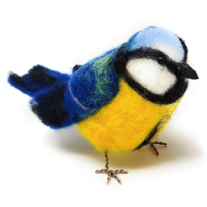 British Birds - Blue Tit Needle Felting Kit from The Crafty Kit Co. Made in Scotland