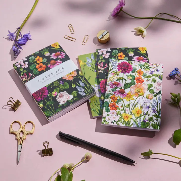 Bountiful Blooms - Set of 3 A6 Notebooks