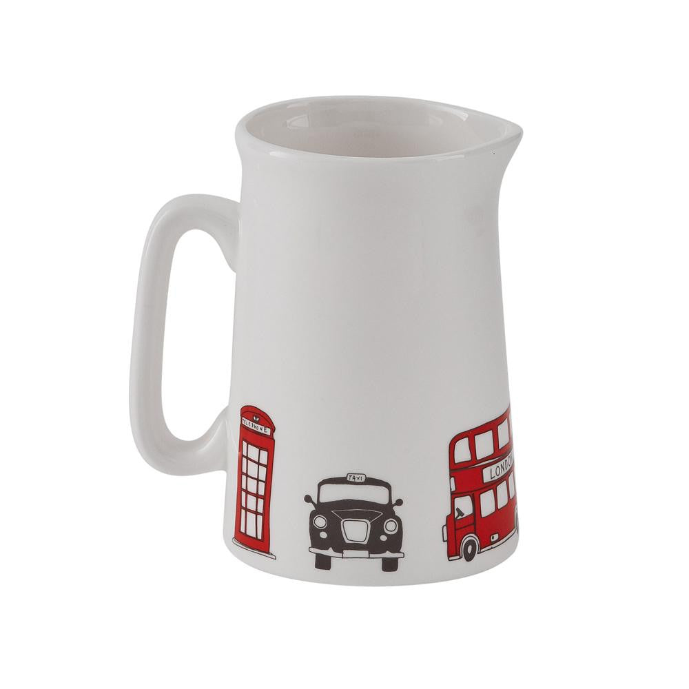 Bone china London Skyline half pint jug from Victoria Eggs.