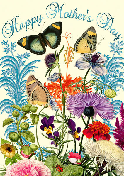 Singing Butterflies Mother's Day card by Madame Treacle.