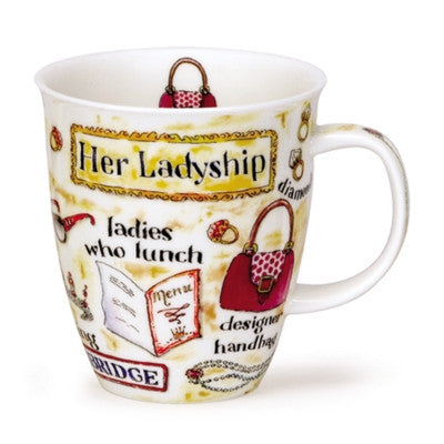 Her Ladyship Dunoon bone china mug in the Nevis Shape
