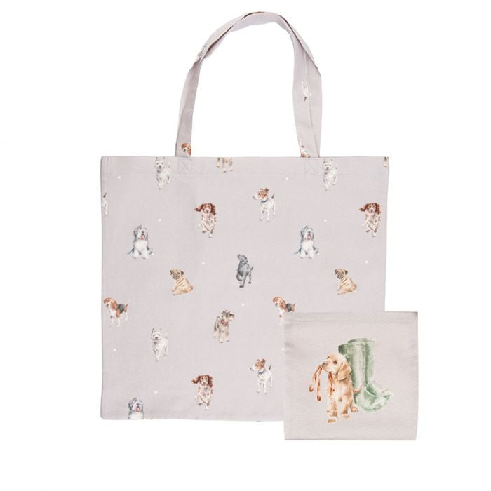 'A Dog's Life' Foldable Shopping Bag by Wrendale Designs