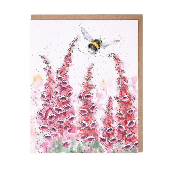 'A Cottage Garden' Blank Greetings Card by Hannah Dale for Wrendale Designs.