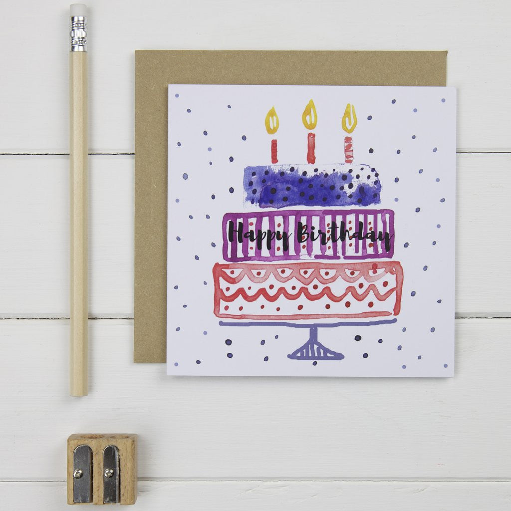 Happy Birthday Cake Card from Lucky Lobster art