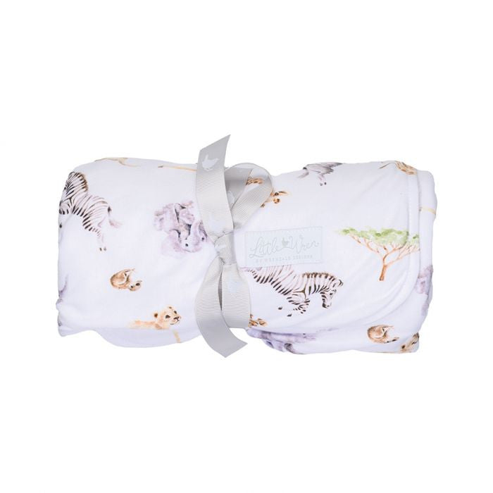 'Little Savannah' African Animals Baby Blanket by Wrendale Designs