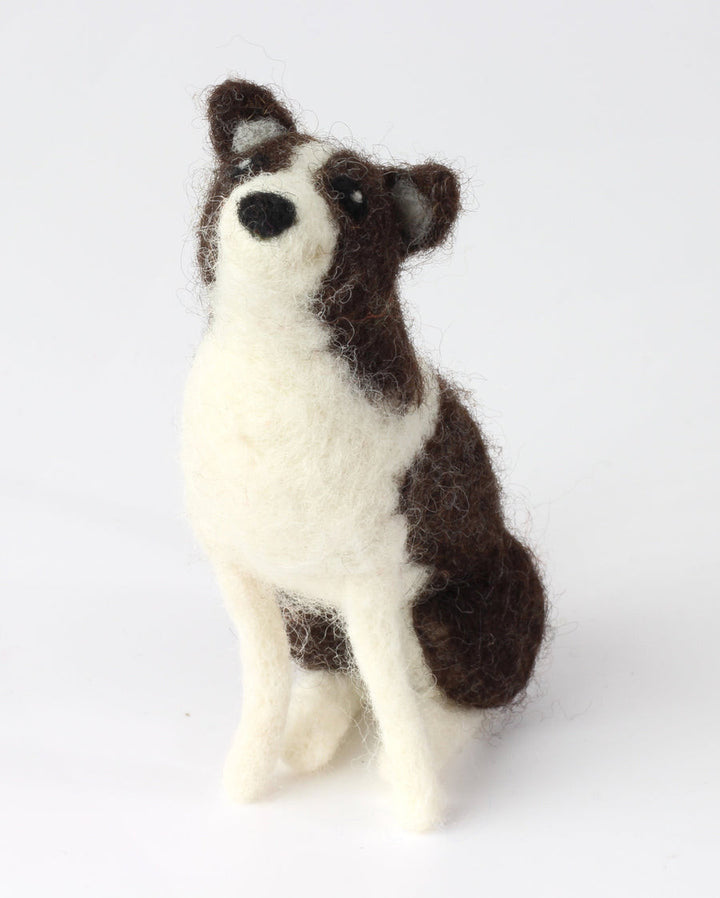 Border Collie Needle Felting Kit by Hawthorn Handmade.