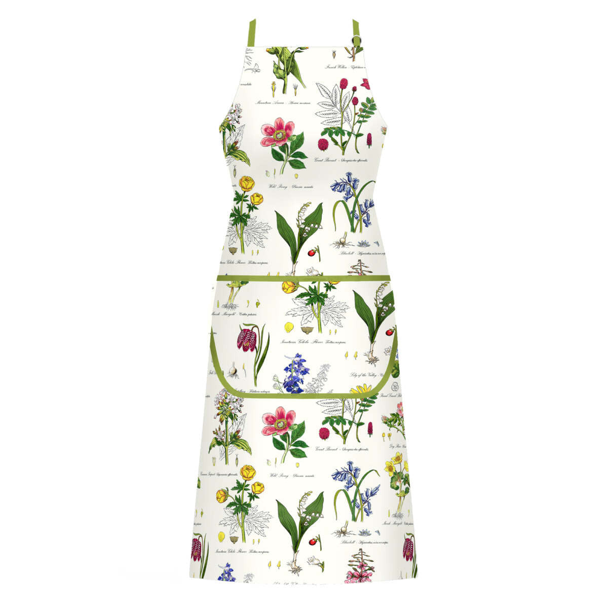 Botanical Garden Cotton Apron by Samuel Lamont.