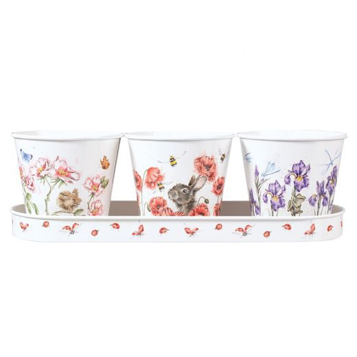 Set of 3 Herb Pots by Hannah Dale.