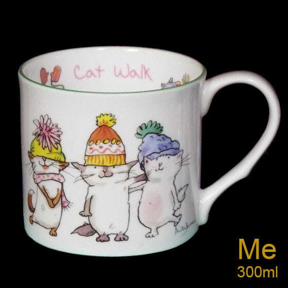 Catwalk mug by artist Anita Jeram from Two Bad Mice.