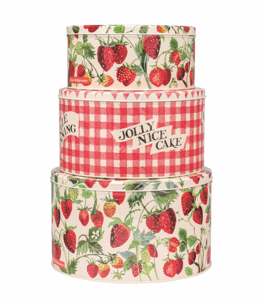 Emma Bridgewater Set of 3 Strawberries Cake Tins