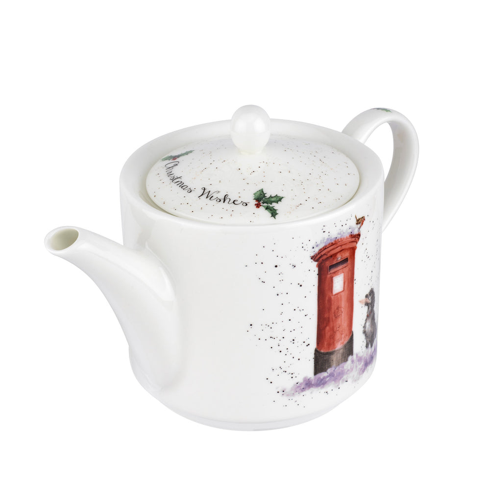 'Christmas Wishes' Fine Bone China Teapot by Portmeirion