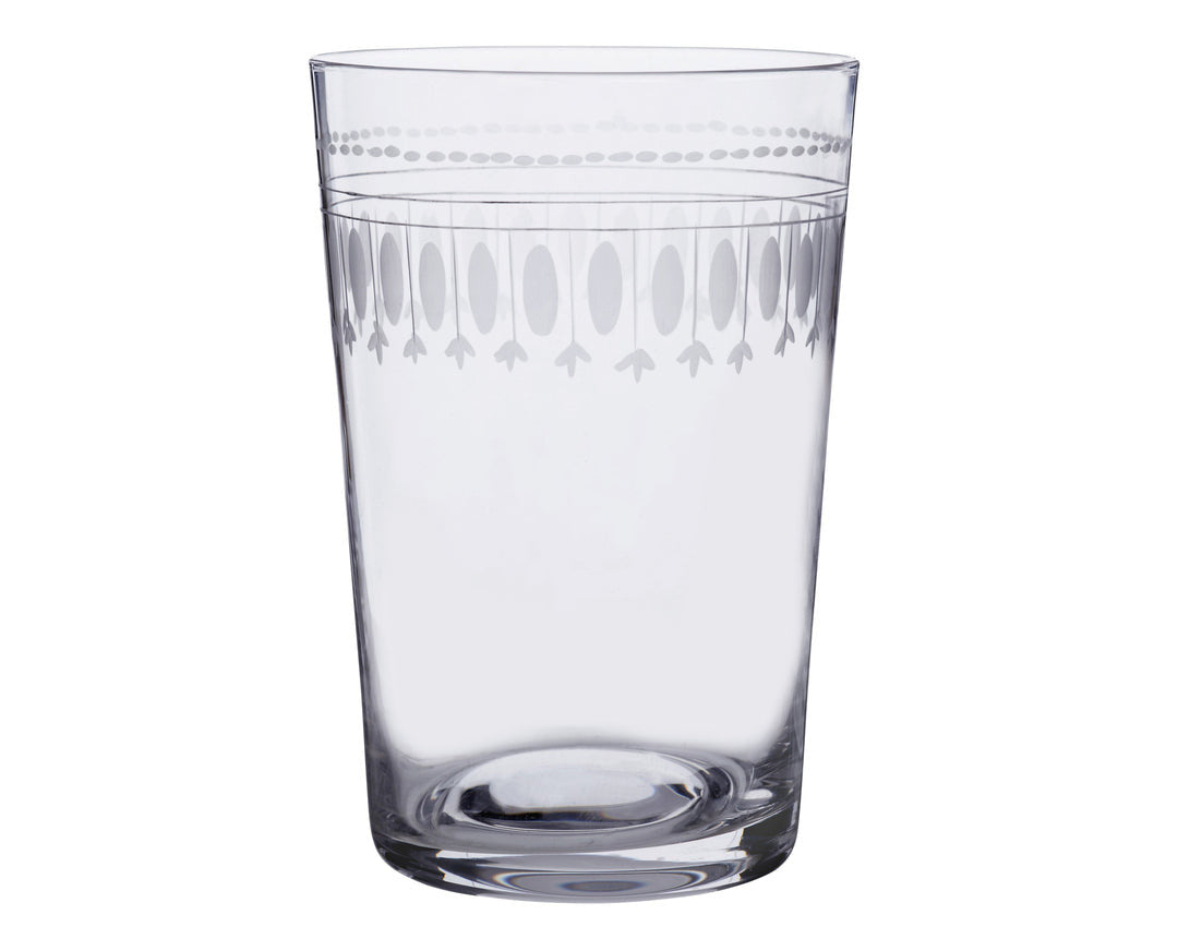 Tumbler with Ovals Design by The Vintage List.