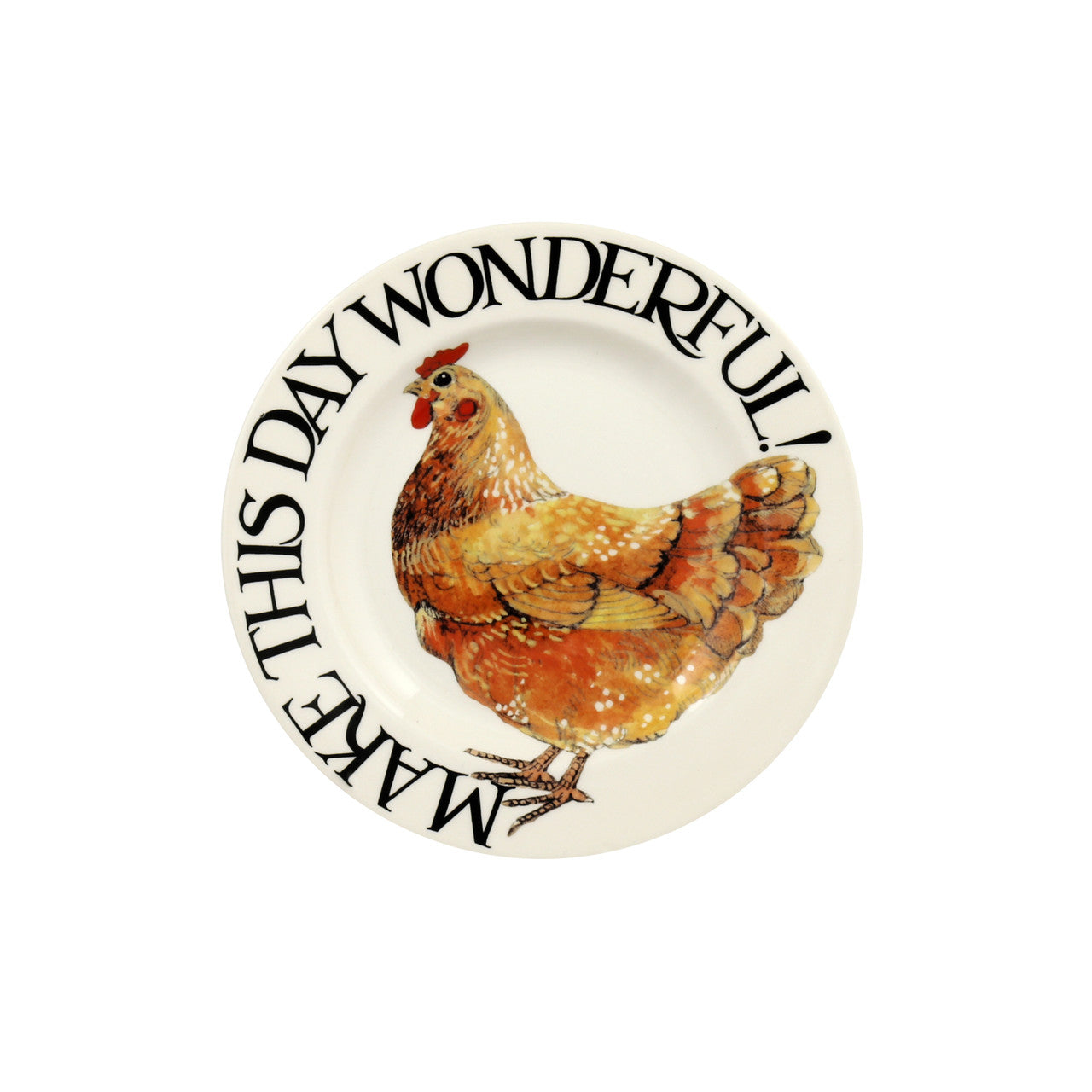 6 1/2 inch plate hand made by Emma Bridgewater