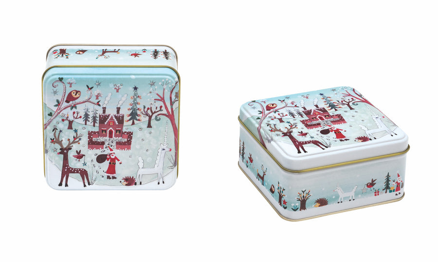 Lucy Loveheart Small Square Winter Tin