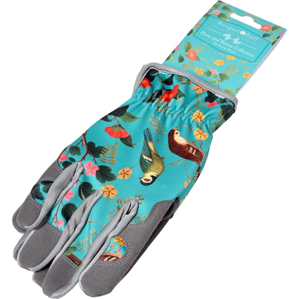 RHS Flora & Fauna Gardening Gloves by Burgon & Ball.