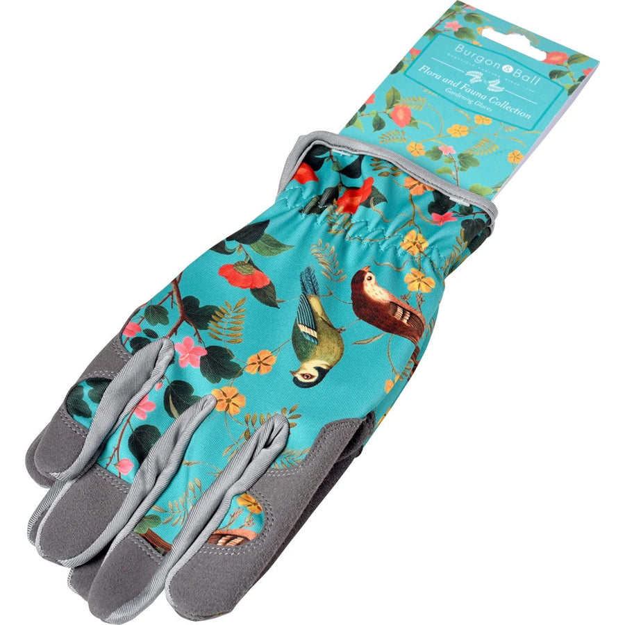 RHS Flora & Fauna Gardening Gloves by Burgon & Ball.