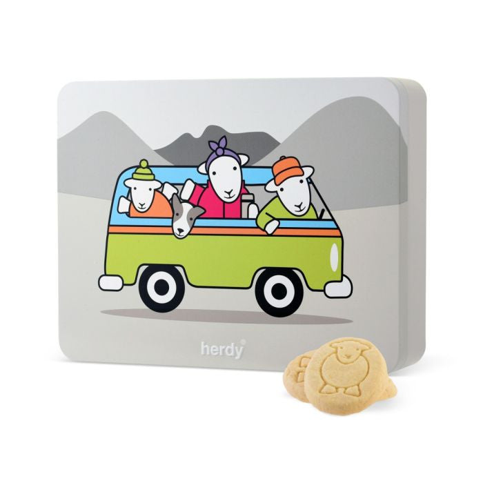 herdy Shortbread Tin - Campervan