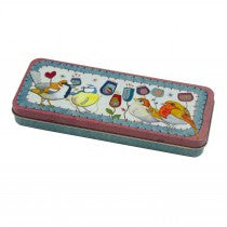 Emma Ball Stitched Birdies Pencil Tin