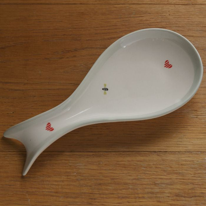Susie Watson pottery Honey Bees Spoon Rest