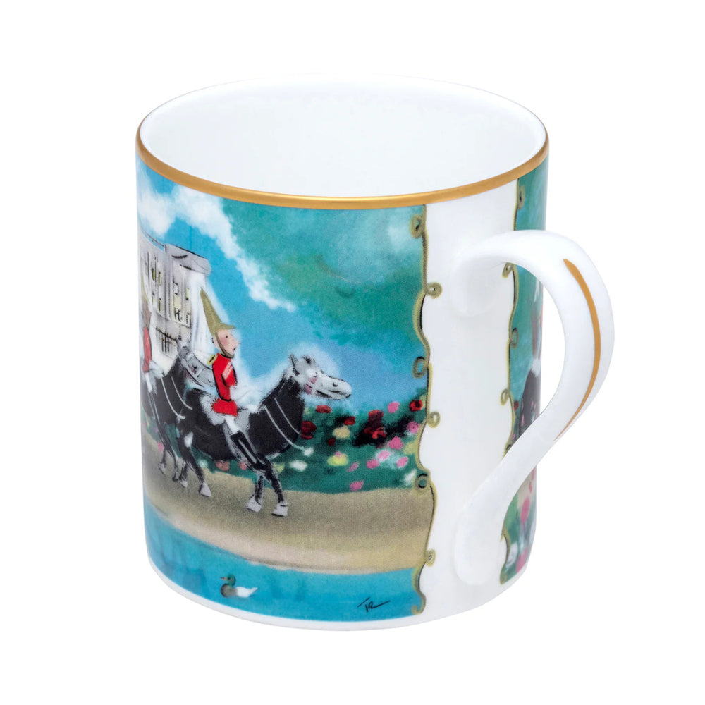 Life Guards on Parade Bone China Mug by Halcyon Days. Made in England.