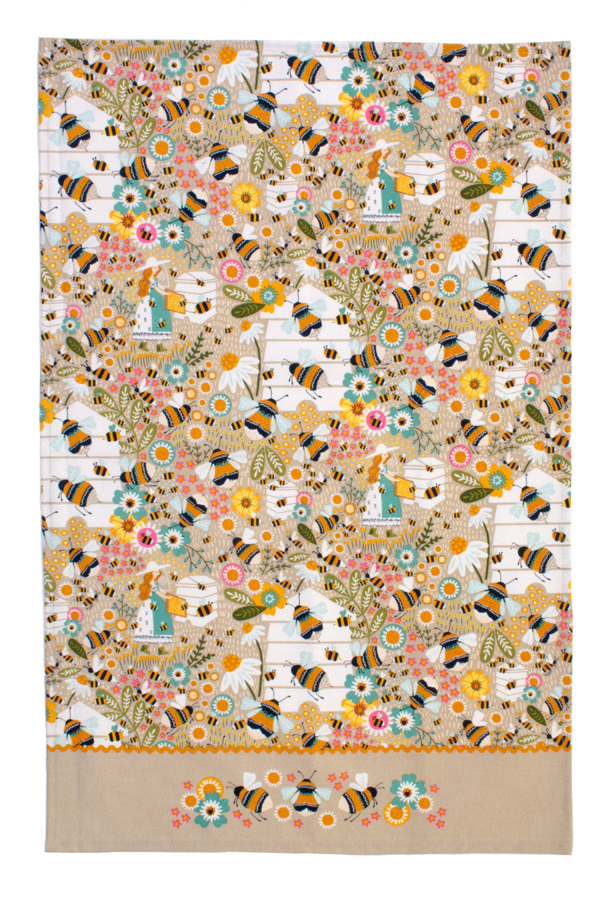 Bee Keeper 100% Cotton Tea Towel from Ulster Weavers.