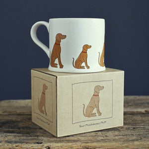 Pottery Vizsla mug from Sweet William Designs.