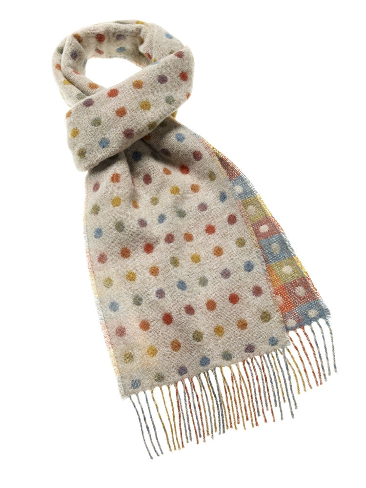 Spot Check Merino Lambswool multi beige by Bronte Moon.