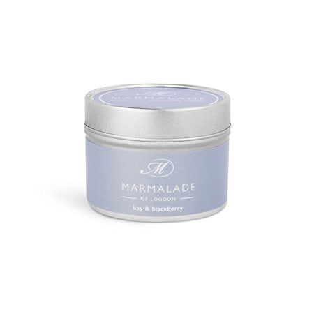 Bay and Blackberry small tin candle from Marmalade of London