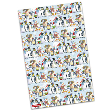 Christmas Friends Tea Towel by Emma Ball. Image