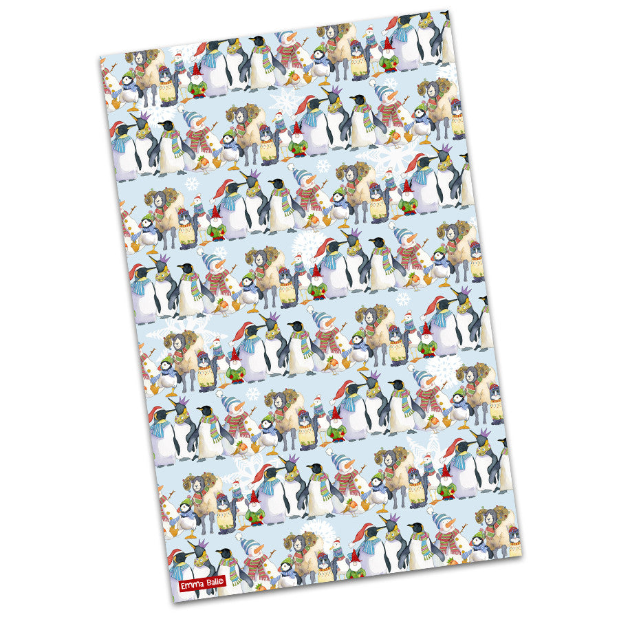 Christmas Friends Tea Towel by Emma Ball.
