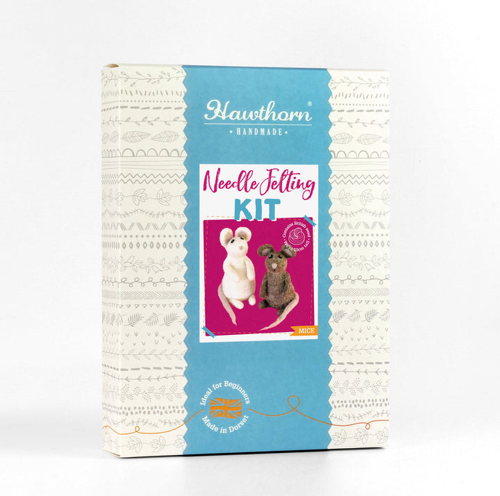 Mice Needle Felting Kit by Hawthorn Handmade.