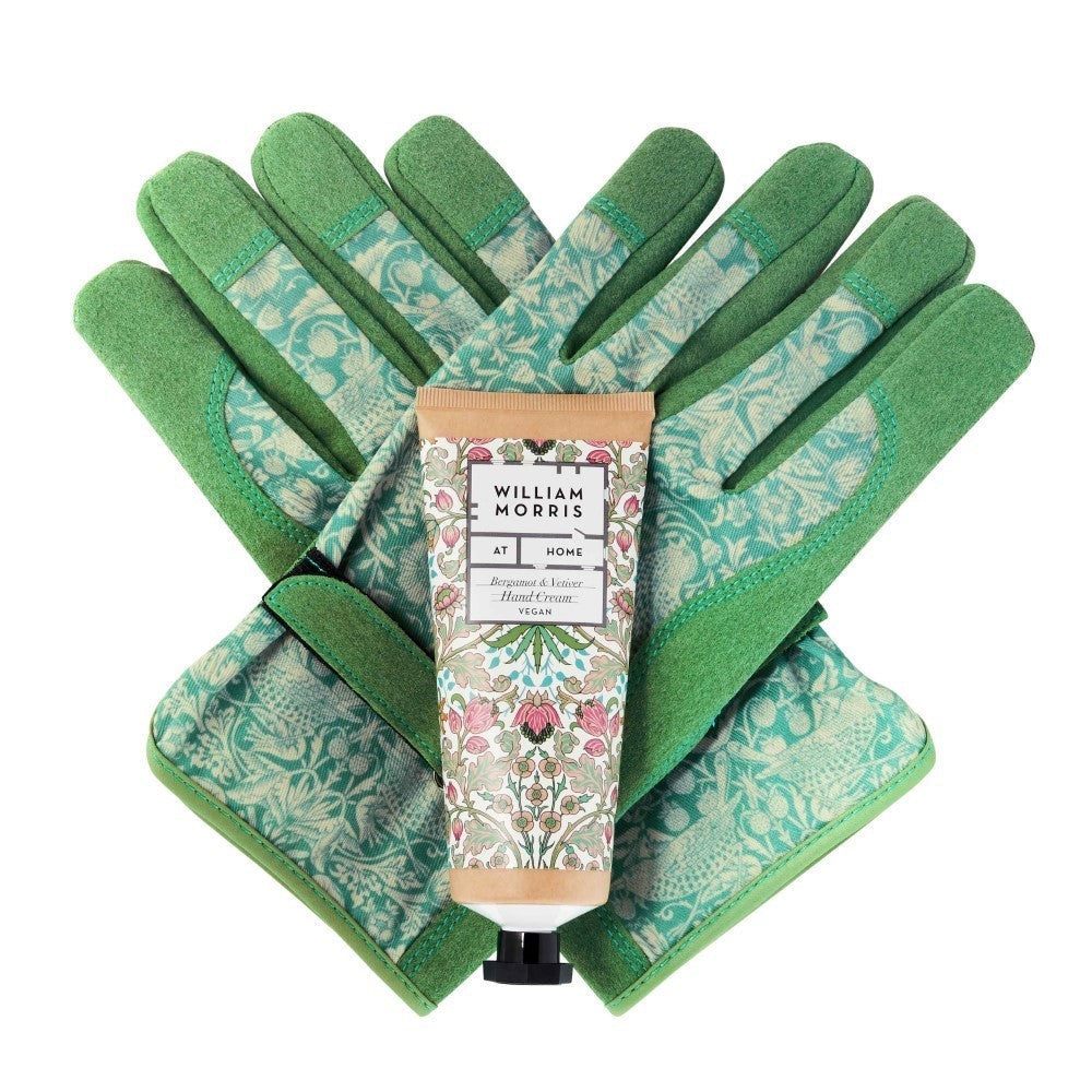 William Morris Golden Lily Gardening Glove Kit by Heathcote & Ivory.