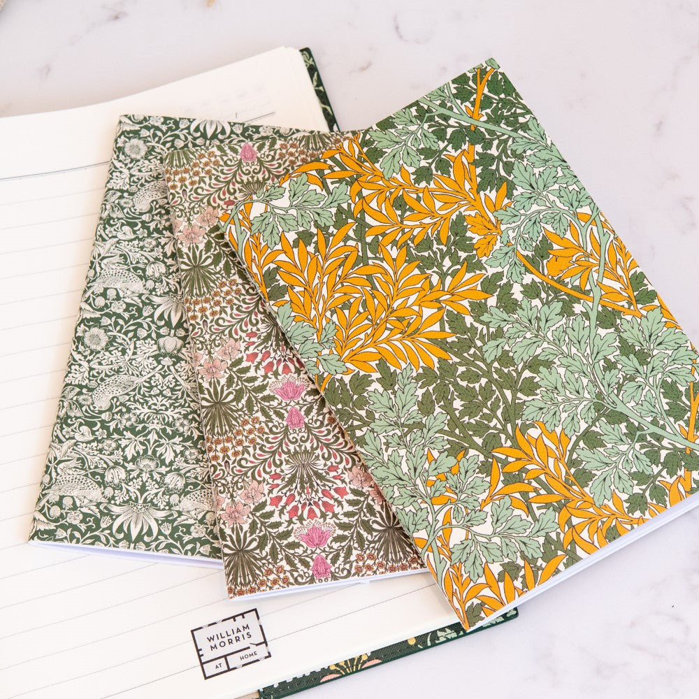 William Morris Notebook Trio.