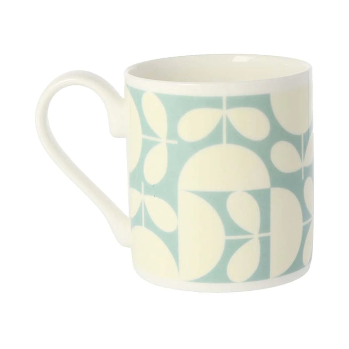 Patchwork Aqua China Mug by Oral Kiely.